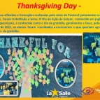 O Dia de Ação de Graças - Pastoral e Teacher Kamila 