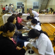 Ação no Centro de Assistência Social La Salle