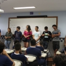 Alunos aprovados no vestibular visitam o EM