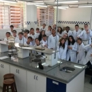Aula no Laboratório de Química