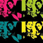 Arte de Andy Warhol para aprender cores em espanhol 