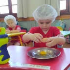 Creche III aprende a preparar alimentos saudáveis