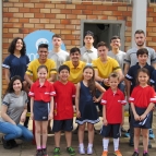 Lançamento dos novos uniformes na escola 