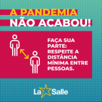 Respeite a distância mínima entre pessoas