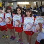 Visita da escritora de livros infantis, Iris Borges.