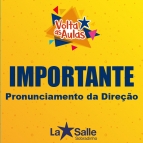 Pronunciamento Importante da Direção