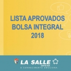 Lista Aprovados - Bolsa Integral 2018