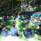 Turma P41 inicia projeto com uma troca de objetos