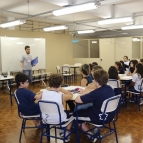 Oficina de desenho na programação do mês do livro