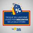 Campanha de desconto na La Salle Store