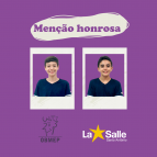 2 menções honrosas na OBMEP 2022