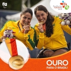 Atleta e funcionária ganha ouro no Parapan-Americano