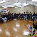 7º Ano apresenta poesias em Sarau Literário