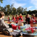Piquenique entre turmas marca o final das aulas