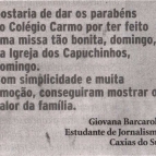 Escola realiza Celebração da Família