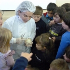 Dentista Alessandra Rech visita a Ed. Infantil