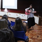 Alunos do 9º do EF têm encontro com Gisella Cassol