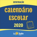 Calendário Escolar Letivo 2020
