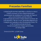 Associação de Pais e Mestres convocam...