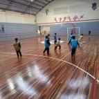Carmo sedia 1º Encontro de Integração de Futsal