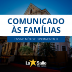 Comunicado às Famílias do Ensino Médio e Fund II