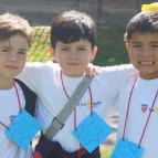 Crianças Missioneiras Lassalistas em evento no Chile