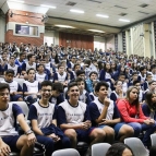 O primeiro dia de aula no Colégio Diocesano La Salle