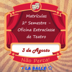Oficina Extraclasse de Teatro abre matrículas