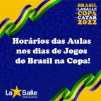 Horários das Aulas nos dias de Jogos do Brasil