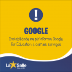 Instabilidade nos serviços Google