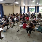 Alunos da 3ª série EM fazem seu 1º Simulado do ano