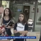 Peso nas mochilas é tema de reportagem no LSSA