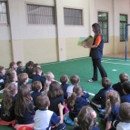 Pré I participa de contação de história