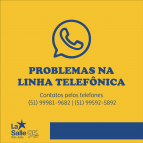 Problemas técnicos nas linhas telefônicas