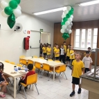 Inauguração do refeitório com lanche especial