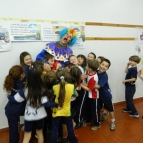 Uma chegada repleta de alegria e animação