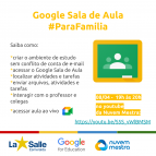 Live sobre o uso do Google Sala de Aula