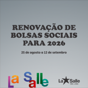 Renovação de Bolsas de Estudo para 2026