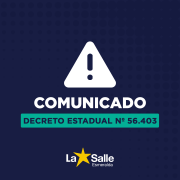 Comunicado sobre Decreto Estadual nº 56.403
