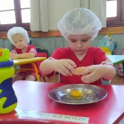 Creche III aprende a preparar alimentos saudáveis