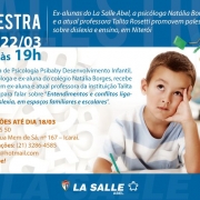 Palestra sobre dislexia e ensino (22/03)