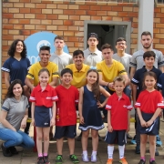 Lançamento dos novos uniformes na escola 