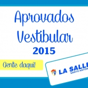 Alunos do LSSA aprovados no Vestibular 2015