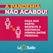 Respeite a distância mínima entre pessoas