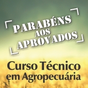 Lista de aprovados no Curso Técnico em Agropecuária