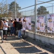 Aula sobre a 2ª Guerra Mundial utilizando banners