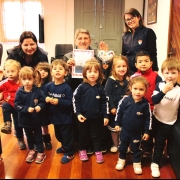 Alunos da Creche Nível III visitam o Prefeito