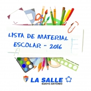 Lista de Material Escolar 2016