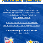 Feriado Nacional Dia do Trabalho