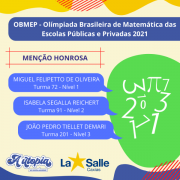 Menção Honrosa - OBMEP